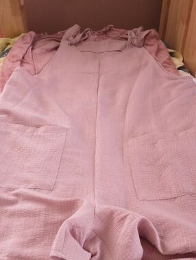 "Throw N Go" Pink Romper